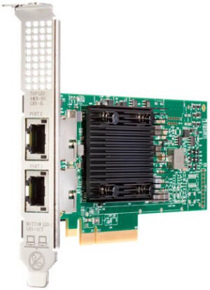 HPE P26253-B21 Broadcom BCM57416 Ethernet 10Gb 2 port BASE T Adapter, 10 Gb Data Rate, 2 Ports, 3x8 PCIe Gen Bus Type, Stand Up Form Factor