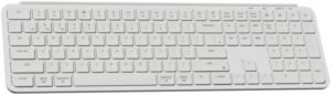 Keychron B6 Pro Wireless Keyboard, Full-Size, Ultra-Slim, Wireless Bluetooth 5.2, 2.4 GHz, 1000 Hz Polling Rate, Ivory White