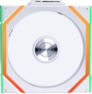 Lian-Li UNI FAN SL Wireless Case Fan, 120mm Fan Size, 2000 RPM Fan Speed, 64.05 CFM Airflow, Fluid Dynamic Bearing Type, PBT Material, Single Pack, White