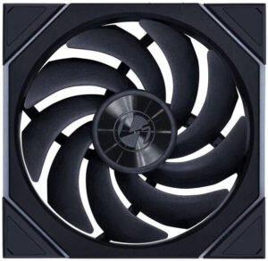 Lian-Li UNI FAN TL Wireless Case Fan, 140mm Fan Size, 1800 RPM Fan Speed, 103.9 CFM Fan Airflow, Fluid Dynamic Bearing , 4-PIN PWM, PA66 LCP, Single Pack, Black