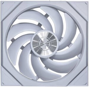 Lian-Li UNI FAN TL Wireless Case Fan, 140mm Fan Size, 1800 RPM Fan Speed, 103.9 CFM Fan Airflow, Fluid Dynamic Bearing, 4-PIN PWM, PA66 LCP, Single Pack, White