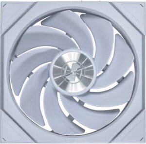 Lian-Li UNI FAN TL Wireless Reverse Case Fan, 140mm Fan Size, 1800 RPM Fan Speed, 103.9 CFM Fan Airflow, Fluid Dynamic Bearing, 4-PIN PWM, PA66 LCP, Single Pack, White