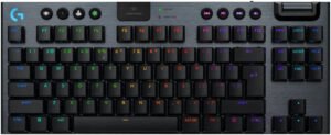Logitech G915 X LIGHTSPEED TKL Mechanical Keyboard, Tactile Switches, Double-Shot PBT Keycaps, LIGHTSYNC RGB Illumination, Tri-Mode Connectivity, English (US) Layout, Black