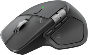Logitech MX Master 4 Wireless Mouse, 8K DPI Darkfield Sensor, MagSpeed Scroll & Thumb Wheel, Haptic Sense Feedback, Bluetooth & Logi Bolt, USB-C Fast Charging, Graphite