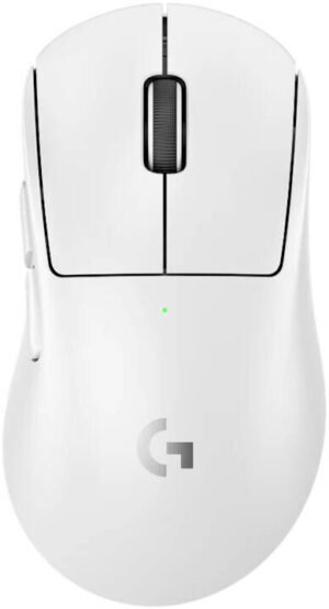 Logitech PRO X SUPERLIGHT 2 DEX LIGHTSPEED Wireless Gaming Mouse, Hero Sensor 2, 44000 DPI, Up To 8 kHz Polling Rate, Responsive Optical Precision, Up To 95 Hours Battery, White