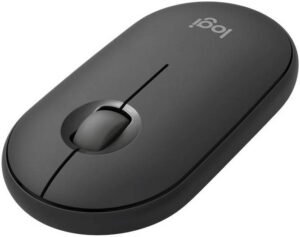 Logitech Pebble 2 M350S Computer Mouse, Ambidextrous Design, Up to 4000 DPI Range, Multi-Device Pairing, Bluetooth Connectivity, Silent Clicks w/ Silent Touch Technology, Tonal Graphite