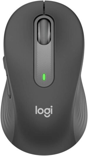 Logitech Signature M650 M Wireless Mouse, Bluetooth & Logi Bolt USB Connectivity, Up to 4000 DPI Resolution, Medium, Logitech Advanced Optical Tracking Sensor, 5 Buttons, Graphite