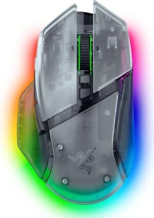 Razer Basilisk V3 Pro 35K Wireless Gaming Mouse, Right-Handed, Focus Pro 35K Optical Sensor Gen-2, 35000 Max DPI, Optical Mouse Switches Gen-3, HyperScroll Wheel, Phantom White