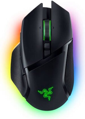 Razer Basilisk V3 Pro USB Wireless Optical Gaming Mouse, 30K DPI Optical Sensor, Chroma RGB Lighting, HyperScroll Tilt Wheel, 750 IPS Speed, 11 Programmable Buttons, Black