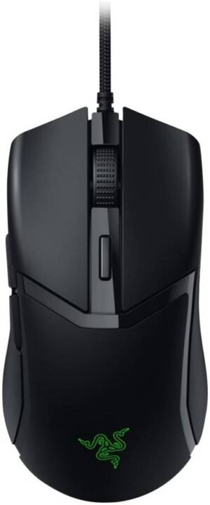 Razer Cobra Gaming Mouse, Wired-Razer Speedflex Cable, 8500 DPI Optical Sensor, 6 Programmable Button, Optical Mouse Switch Gen-3, 100% PTFE Mouse Feet, Black