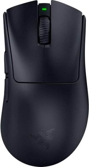 Razer DeathAdder V4 Pro Gaming Mouse, 900 Max Speed IPS, 45,000 Max Sensitivity DPI, Optical Mouse Switches Gen-4, Up to 8000 Hz Polling Rate, 6 Programmable Buttons, Black