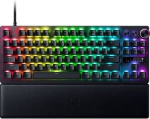 Razer Huntsman V3 Pro TKL Mechanical Gaming Keyboard, Analog Optical Switch Gen-2, Doubleshot PBT Keycaps, N-key Rollover w/ Anti-ghosting, Detachable Type C, ENG-US Layout, Black