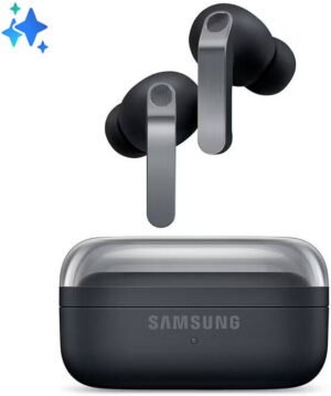 SAMSUNG Galaxy Buds 4 Pro Earbud, 2 Way Enhanced Dynamic Driver (Woofer) + Tweeter, 6 Microphones, Active Noise Cancellation, 360 Audio, Bluetooth 6.1, Up to 30 Hours Playtime, Black