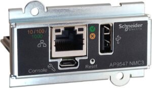 Schneider AP9547 Network Management Card, Network Management Cards, for Easy UPS 3 Series, 3-Phase, Remotely Monitor & Manage the UPS