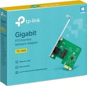 TP-Link TG-3468 PCIE Network Adapter, 10/100/1000Mbps Gigabit Ethernet PCI Express Network Card, Ethernet Card for PC, Win10 Supported