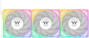 Thermaltake TOUGHFAN EX 120 ARGB Sync PC Cooling Fan, 120mm Sizes, MagForce 2.0, 2000 RPM Fan Speed, 65.82 CFM Fan Airflow, Hydraulic Bearing Type, Pack of 3, White