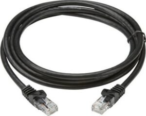AICO 2M Cat6 Unshielded Network Cable RJ45, 2 Meters, UTP, Black Ethernet / Patch / LAN / Router / Modem Lead