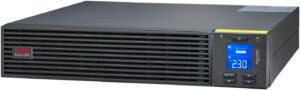 APC SRV 1000VA RM Easy On-Line UPS, 230V Main Input Voltage, 800 W Rated Power, 2U Rack Unit, 600 J Surge Energy Rate, 1.5m Cable Length