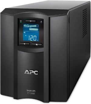 APC Smart-UPS Tower, 1500VA Rater Power, LCD 230V Main Input & Output Voltage with SmartConnect Port, 8x IEC 320 C13, 2x IEC Jumpers Output Connection Type, Black
