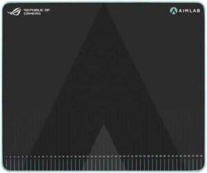 ASUS ROG Hone Ace Aim Lab Edition Gaming Mouse Pad, 508 X 420 x 3 mm, Large Size, Soft, Hybrid Cloth Material, Non-Slip Rubber Base, Esports & FPS Gaming, Black