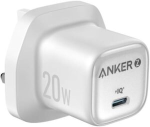 Anker Zolo a2699 Compact Charger, 20W Fast Charger, Advanced GaN II Technology, USB C Port, Patented Thermal Management System, White