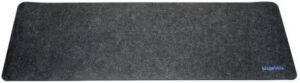 Blupebble Glide Deskpad, Waterproof, Anti-Slip Rubber Base, Rollable & Portable, Matte-Textured Surface, 80x30cm Size, Black