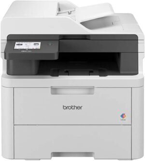 Brother MFC-L3720CDW Color Laser Printer, Print, Scan, Copy, Fax, Up to 18/19 ppm Print Speed, Up to 600 x 600 dpi Resolution, 3.5" Color Touch LCD, Up to 250 Sheets Capacity, White