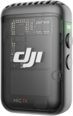 DJI Mic 2 Microphone, Intelligent Noise Cancelling, 32-Bit Float Internal Recording, 250M Range, 3.5mm Input for Lavalier, 8GB Internal Storage