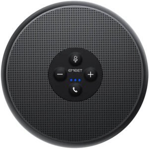 EMEET OfficeCore M1A Speakerphone, 2x Omni-Directional Microphones, 360° Voice Pickup, Full Duplex Communication, Noise Reduction, Echo Cancellation Algorithms, Plug & Play, Black