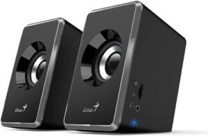 Genius SP-U125 USB powered Stereo Speakers with 3.5MM audio Headphone Jack