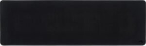 Glorious G-E-STEALTH Stealth Edition, Extended Gaming Mouse Pad/Mat, Long Black Cloth, Mousepad, Stitched Edges
