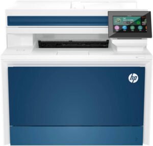 HP 4303fdw Color LaserJet Pro MFP Printer, Print, Copy, Scan, Fax, Up to 35 ppm Print Speed, Automatic Duplex Printing, Up to 600x600 dpi Resolution, 4.3" WLED Display, Flatbed Scanner, White