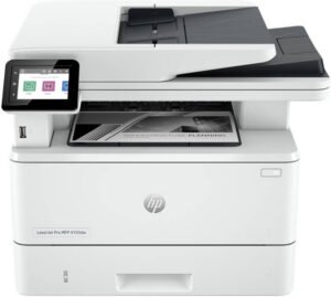 HP LaserJet Pro MFP 4103dw Printer, 2.7" Color Touchscreen Display, Up to 42ppm Print Speed, Up to 40cpm Copy Speed, 50 Sheets ADF Capacity, White