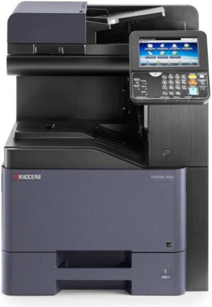 Kyocera TASKalfa 308ci A4 Color Laser MF Printer, 7" Touch Panel, Up to 30ppm Print Speed, 1200x1200 dpi, Up to 3100 Sheets Input Capacity, Wi-Fi / USB 2.0, AirPrint / Cloud Print