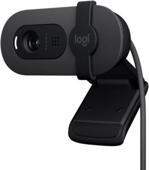 Logitech Brio 100 Full HD 1080p Webcam for Meetings & Streaming, Auto-Light Balance, Built-in Mic, Privacy Shutter, USB-A, for Microsoft Teams, Google Meet, Zoom & More - Graphite