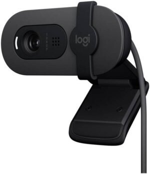 Logitech Brio 105 Full HD 1080p Business Webcam with Auto-Light Balance, Graphite
