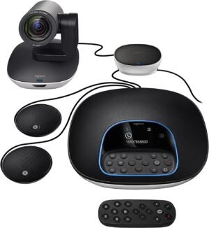 Logitech Group Video Conferencing Bundle With Expansion Mics For Big Meeting Rooms