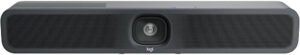 Logitech MeetUp 2 Video Conferencing Camera, Six MEMS Microphones, 4K Resolution, 120° Diagonal Field of View, 4x HD zoom, Digital Pan/tilt, Ai-Based Noise Suppression, Black