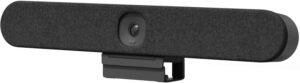 Logitech Rally Bar Huddle AIO Video Bar, 4K Resolution with 4x HD Zoom, Integrated Speakers Mic, Wi-Fi / Bluetooth, Designed for Small Spaces, HDMI / USB-C, Graphite