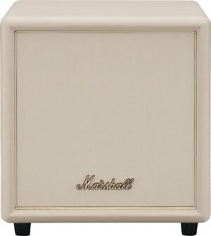Marshall Heston Sub 200 Wireless Subwoofer, Deep Precise Bass, Bluetooth LE Audio, App Control, Rugged Eco Design, Versatile Placement, Updates, 79% Recycled Plastic, Cream