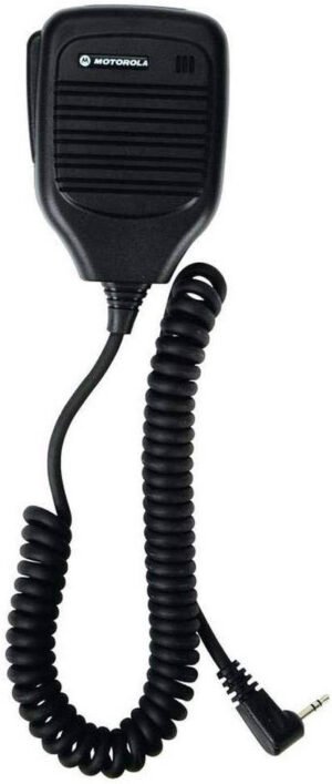Motorola Talkabout Remote Speaker Microphone, Two Way Radios, Remote Clip On Speaker & Push To Talk Microphone, Single Pin Connector, Hands Free Communication Accessory, Black