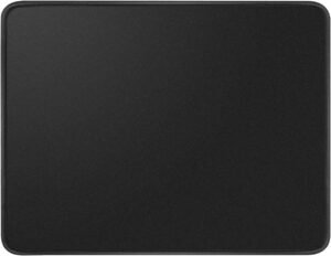 Mouse Pad with Stitched Edge, Non-Slip Rubber Base, Premium-Textured and Waterproof Mousepad for Computers, Laptop, Office and Home, 260x210x3mm, Black