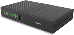 NCTS NU17WP PRO Mini UPS, Multi-Functional LCD Screen, 17 Watts UPS Power Supply, Multifunction Power Backup, Output POE 15V/24V Selectable, 10000mAh Lithium Battery, Black