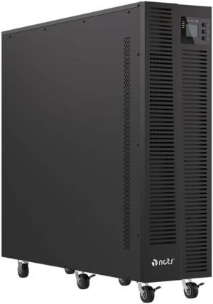 NCTS QSTROM PRO Online Double Conversion UPS, 3-Phase Output, 30KVA, DSP Control, Input Voltage Range 208-478Vac, 40-70Hz Frequency, High Power Density Design, Black