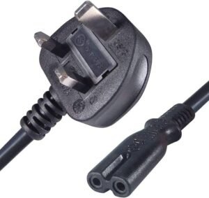 Napco - UK Power Cord Cable 2 Pin with Fuse - 1.5 Meters