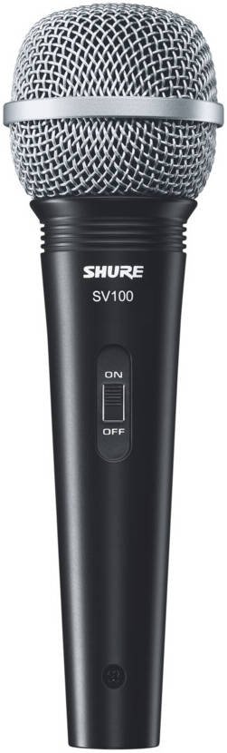 Shure SV100 Multi-Purpose Dynamic Microphone - Cardioid Handheld Mic for Karaoke, Vocals, Speech & Instruments with On/Off Switch & 1/4" Cable