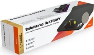 SteelSeries QCK Heavy Cloth Gaming Mouse Pad 320 mm x 270 mm x 6 mm (Medium) - Black