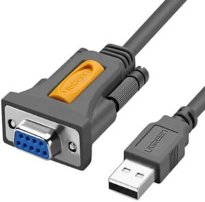 UGREEN CR104 USB to DB9 RS-232 Adapter Cable 1.5 Meter with 1 Mbps Transfer Speed, Plug and Play for PC, Router, Scanners, Barcode